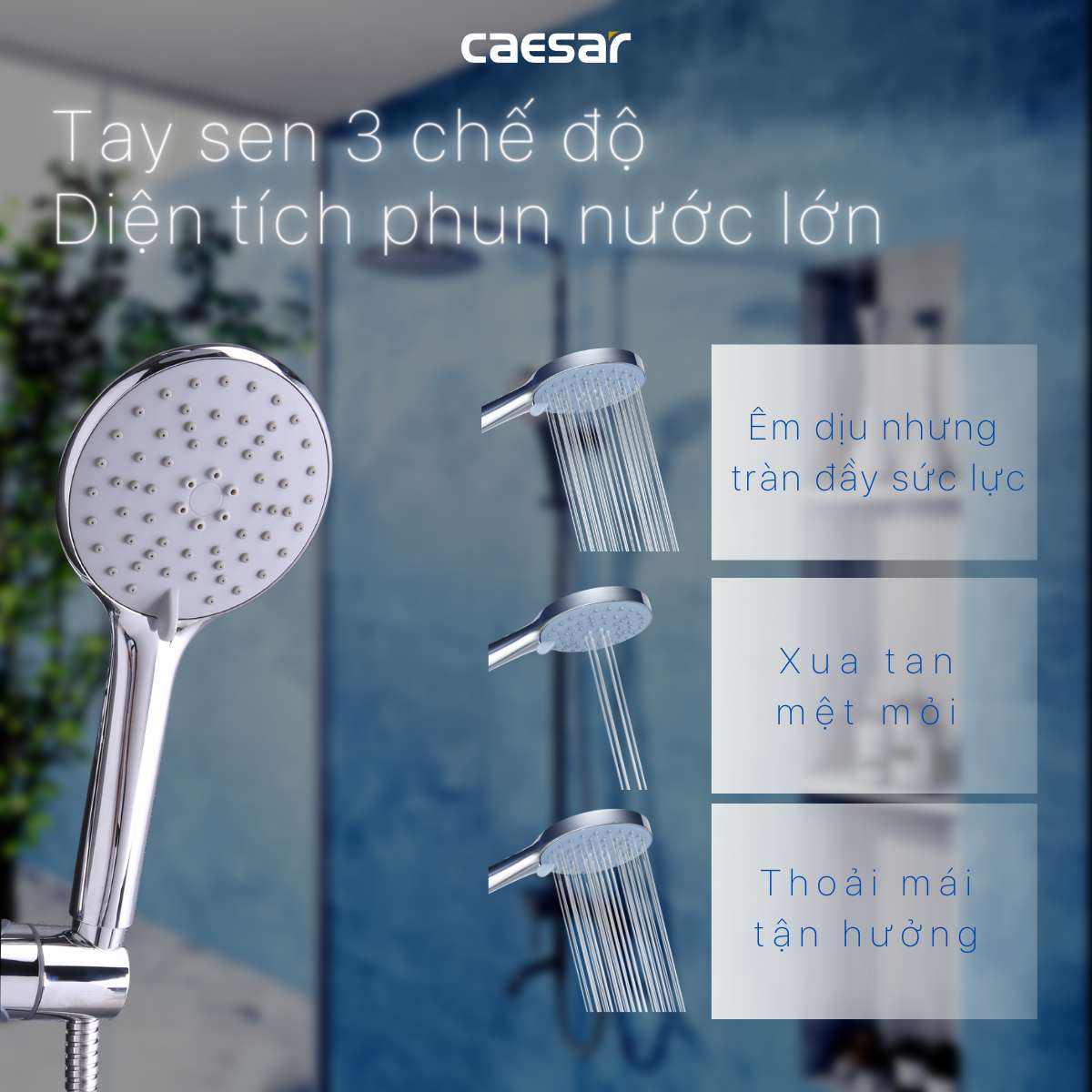 Bộ sen tắm cây nóng lạnh Caesar S1028S - 10