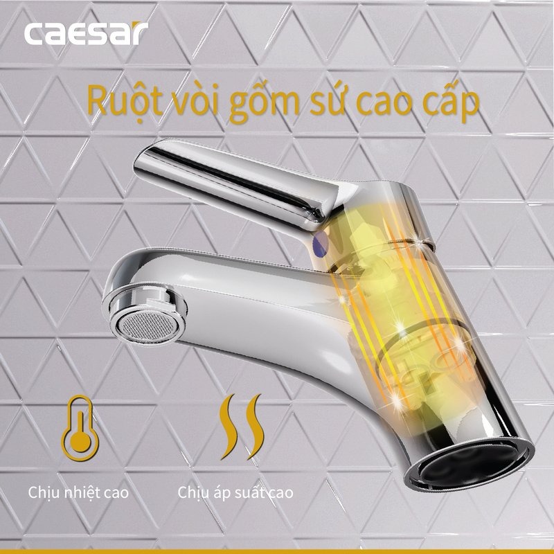 Vòi chậu lavabo lạnh Caesar B111C - 8