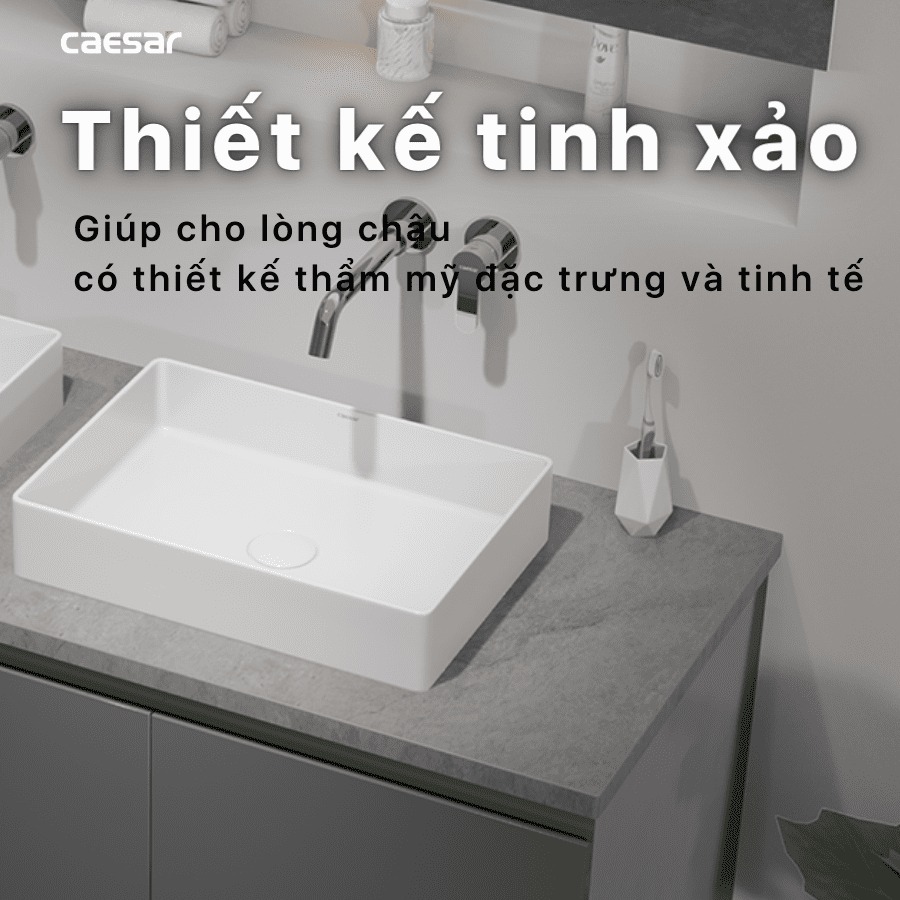 Chậu lavabo đặt bàn Caesar LF5254 - 21