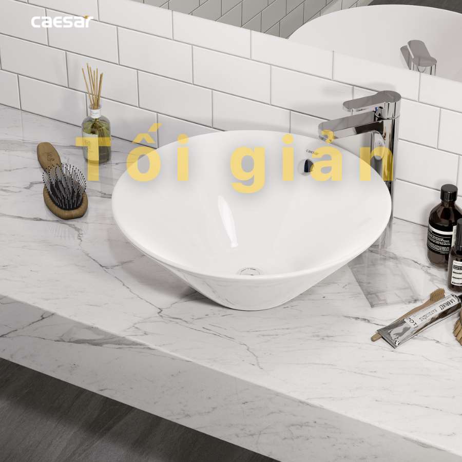 Chậu lavabo đặt bàn Caesar L5222 - 20