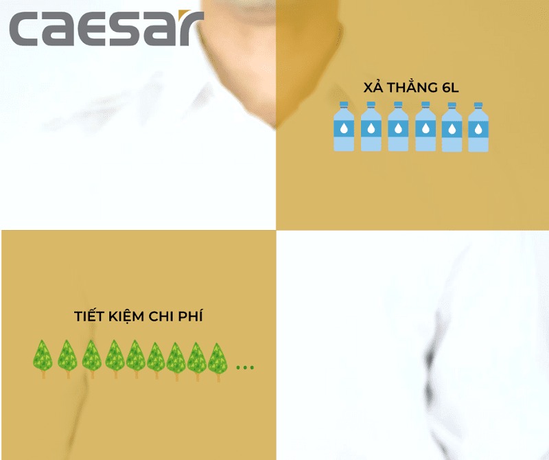 Bồn cầu xí xổm Caesar CS1230 - 6