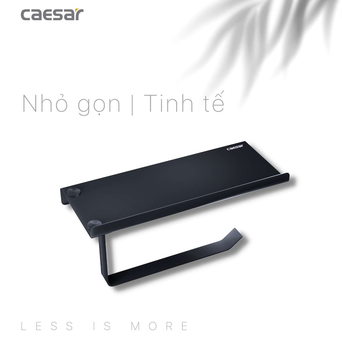 Lô đựng giấy vệ sinh đơn có kệ Caesar Q6334B - 11