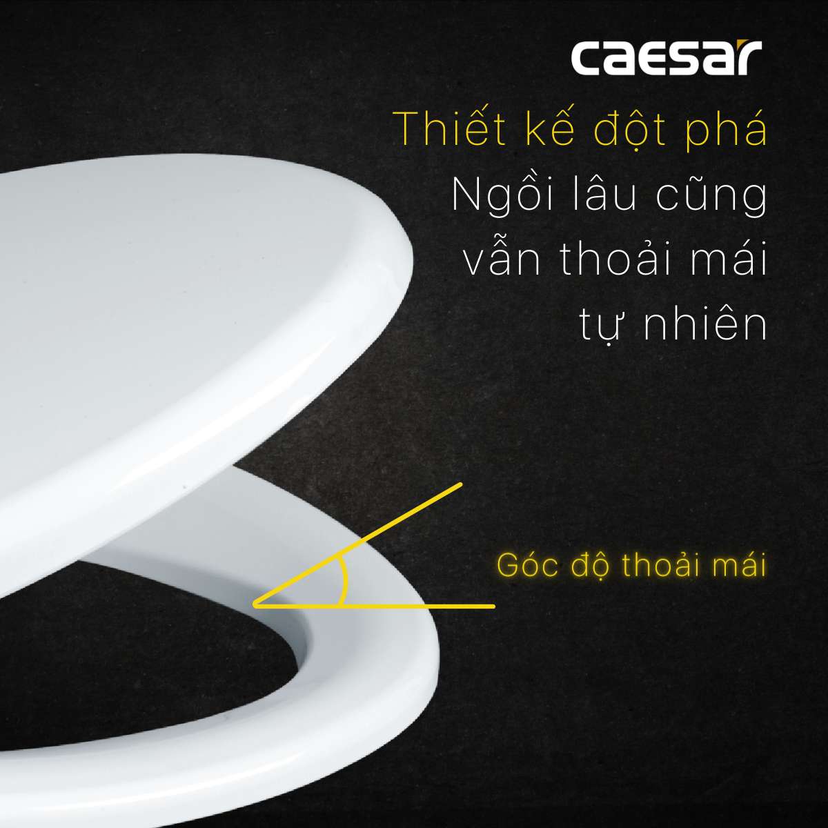 Nắp bồn cầu đóng êm Caesar MS220 - 8