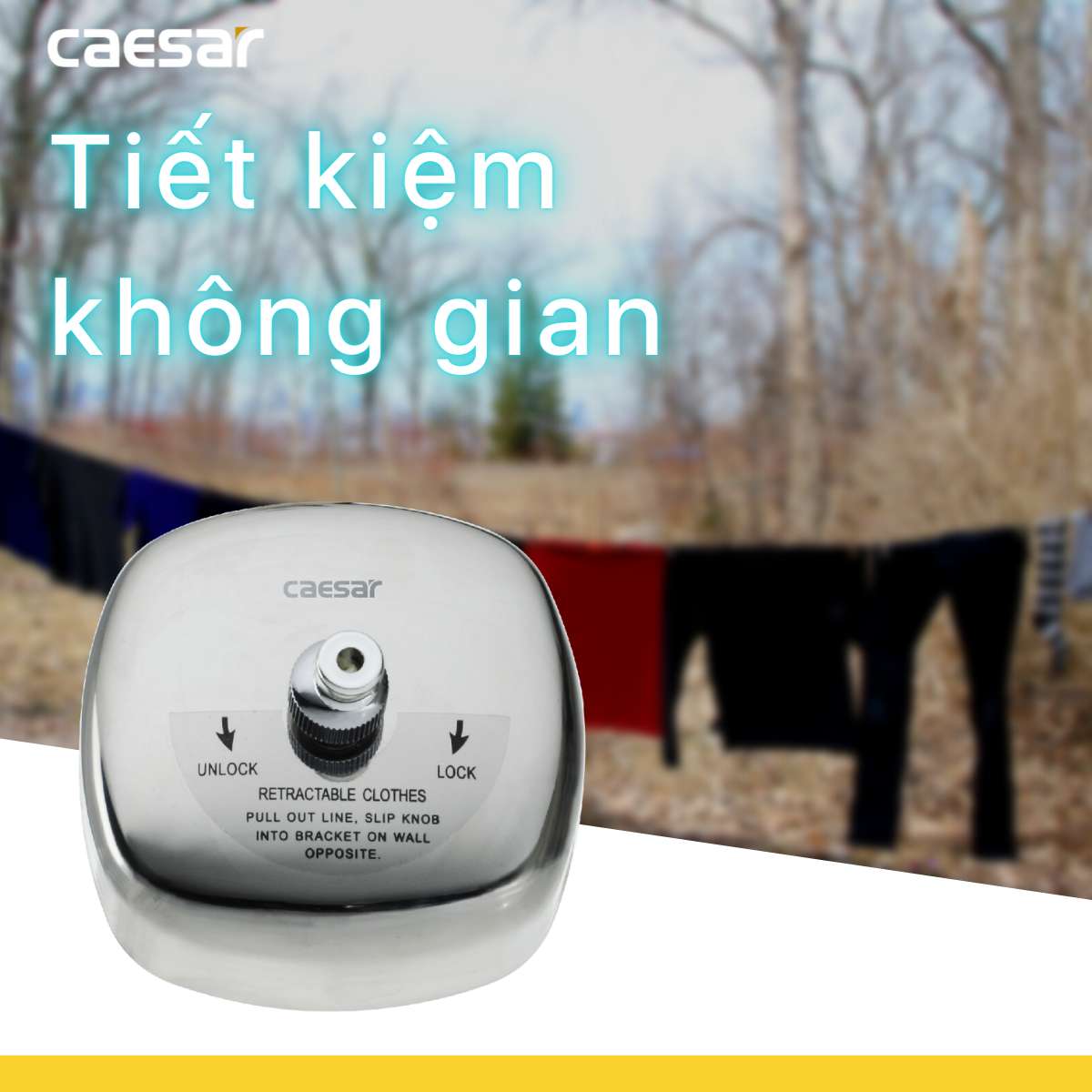 Dây phơi dạng cuộn 2.5m Caesar ST129 - 3