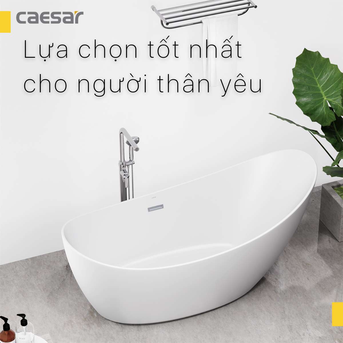 Bồn tắm đặt sàn 1m7 Caesar KT1170 - 15