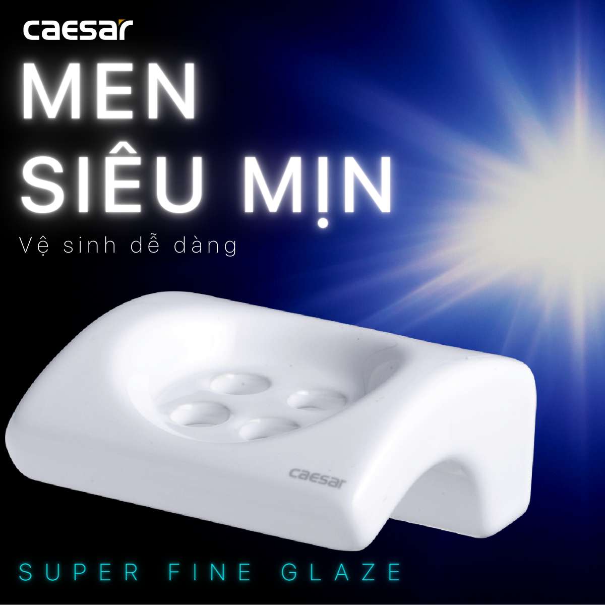 Kệ để bàn chải răng sứ Caesar Q943 - 5