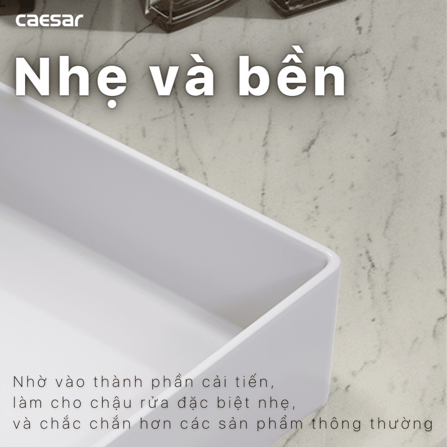 Chậu lavabo đặt bàn Caesar LF5252 - 10