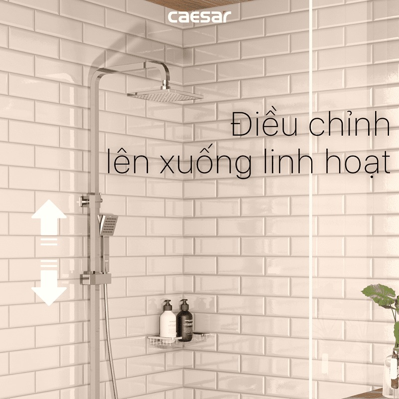 Bộ sen tắm cây nóng lạnh Caesar S668C - 16