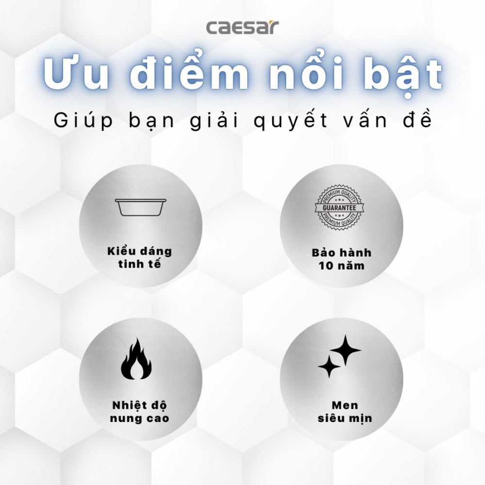 Chậu rửa lavabo đặt bàn Caesar LF5356 - 5