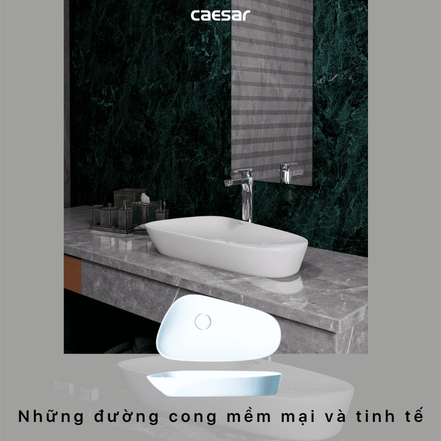 Chậu lavabo đặt bàn Caesar LF5260 - 11