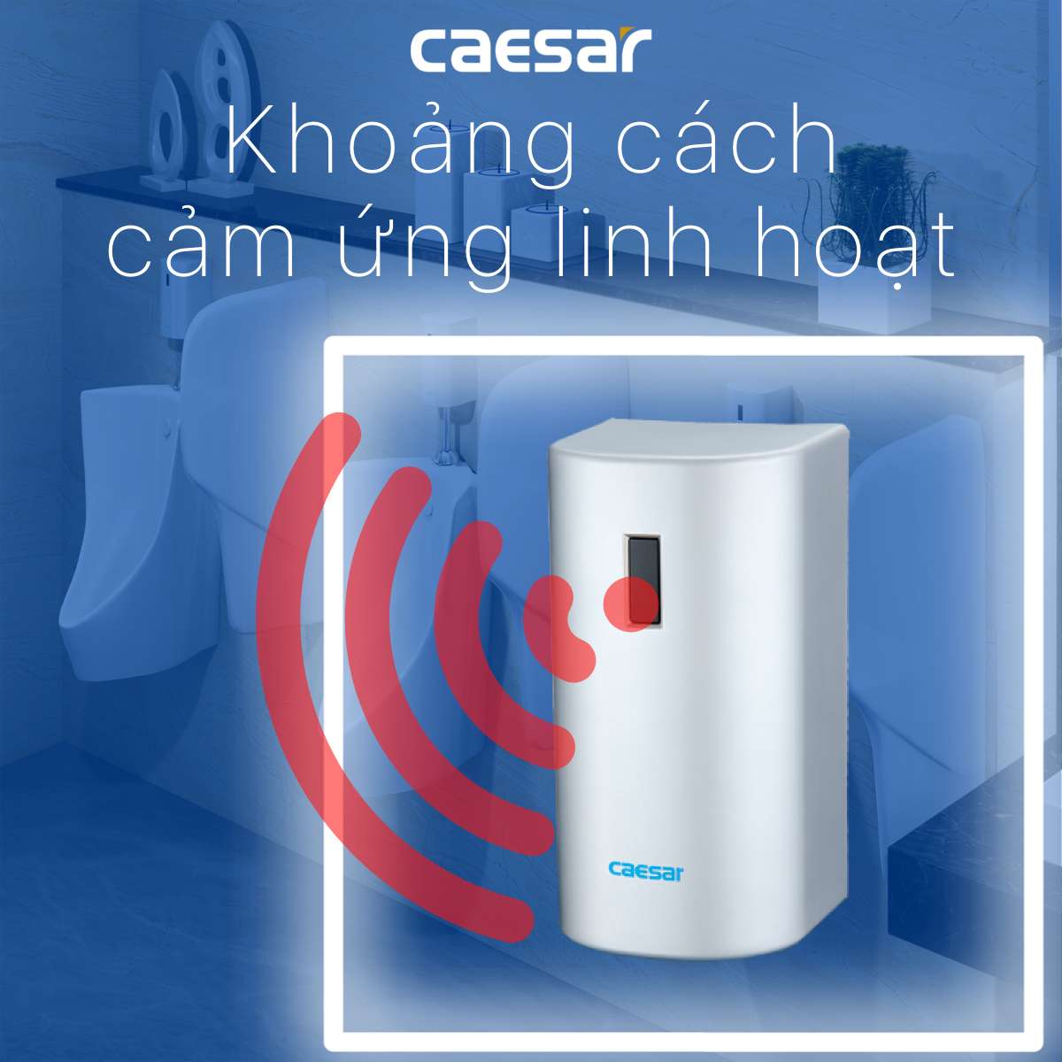 Van xả cảm ứng bồn tiểu nam Caesar A624 - 8