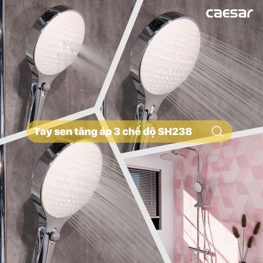 Tay sen tắm 3 chế độ Caesar SH238 - 6
