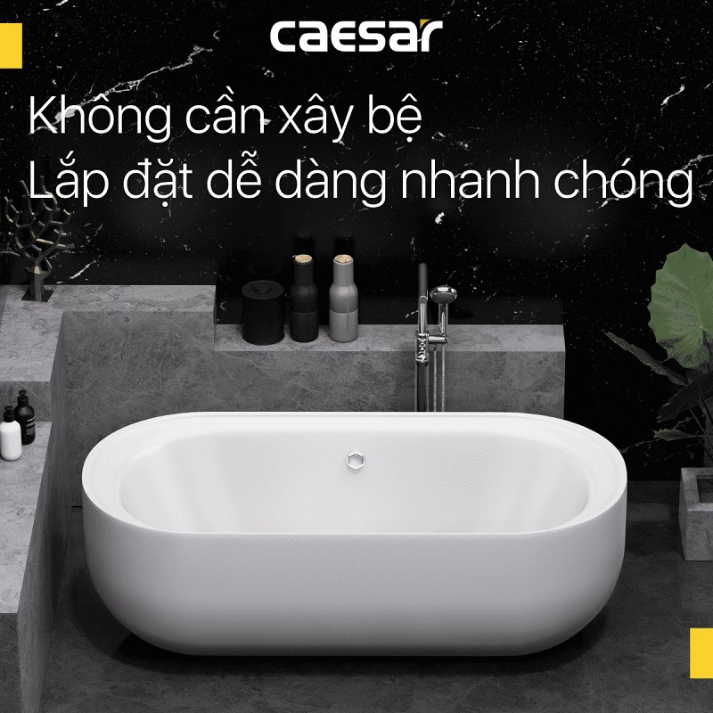 Bồn tắm đặt sàn 1m7 Caesar AT0770 - 7