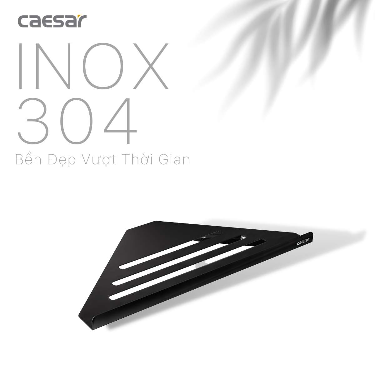 Kệ góc inox màu đen Caesar Q6314B - 13