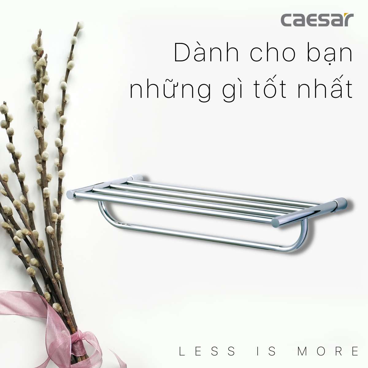 Thanh treo khăn Caesar Q7209V - 7