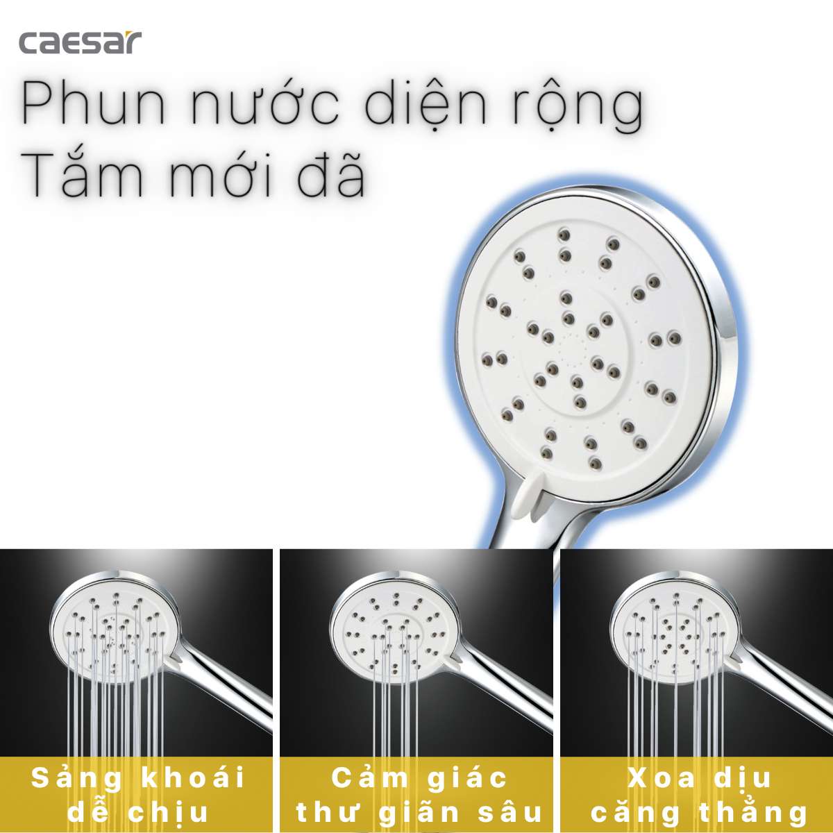 Tay sen tắm 3 chế độ Caesar SH237V - 5