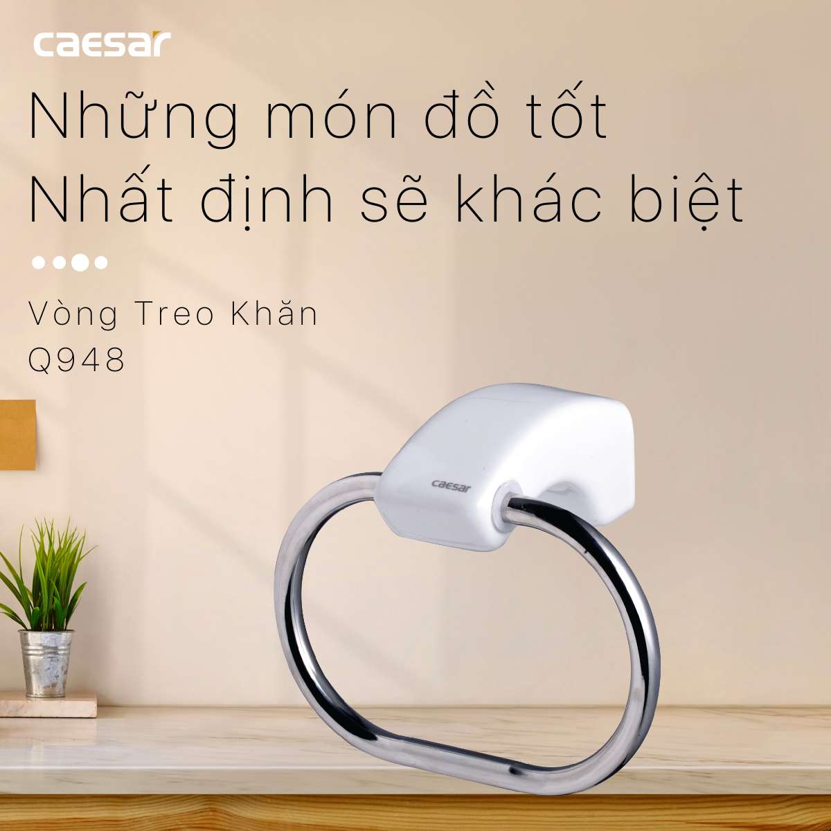 Vòng treo khăn Caesar Q948 - 2