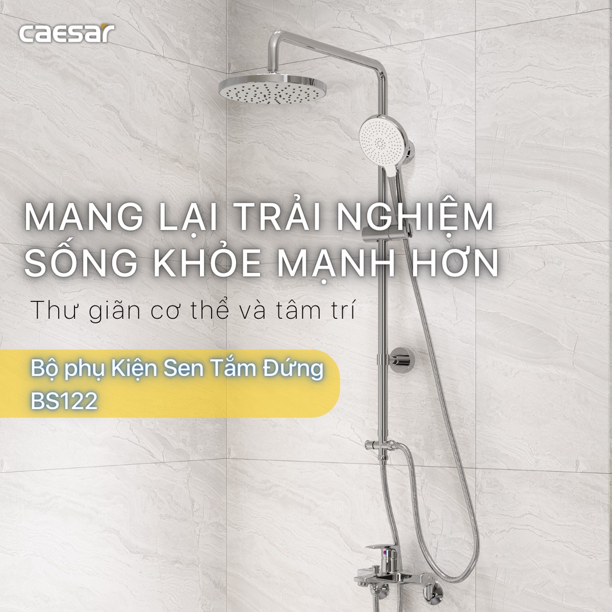 Sen cây tắm đứng Caesar BS122 - 3