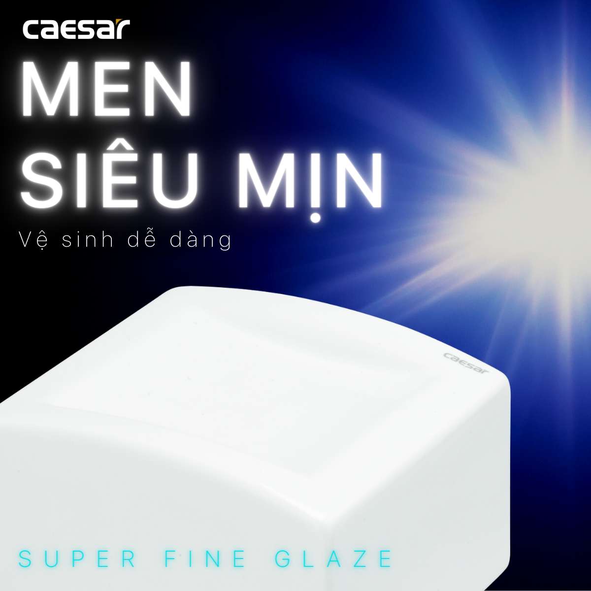 Hộp đựng giấy vệ sinh sứ Caesar Q994 - 9