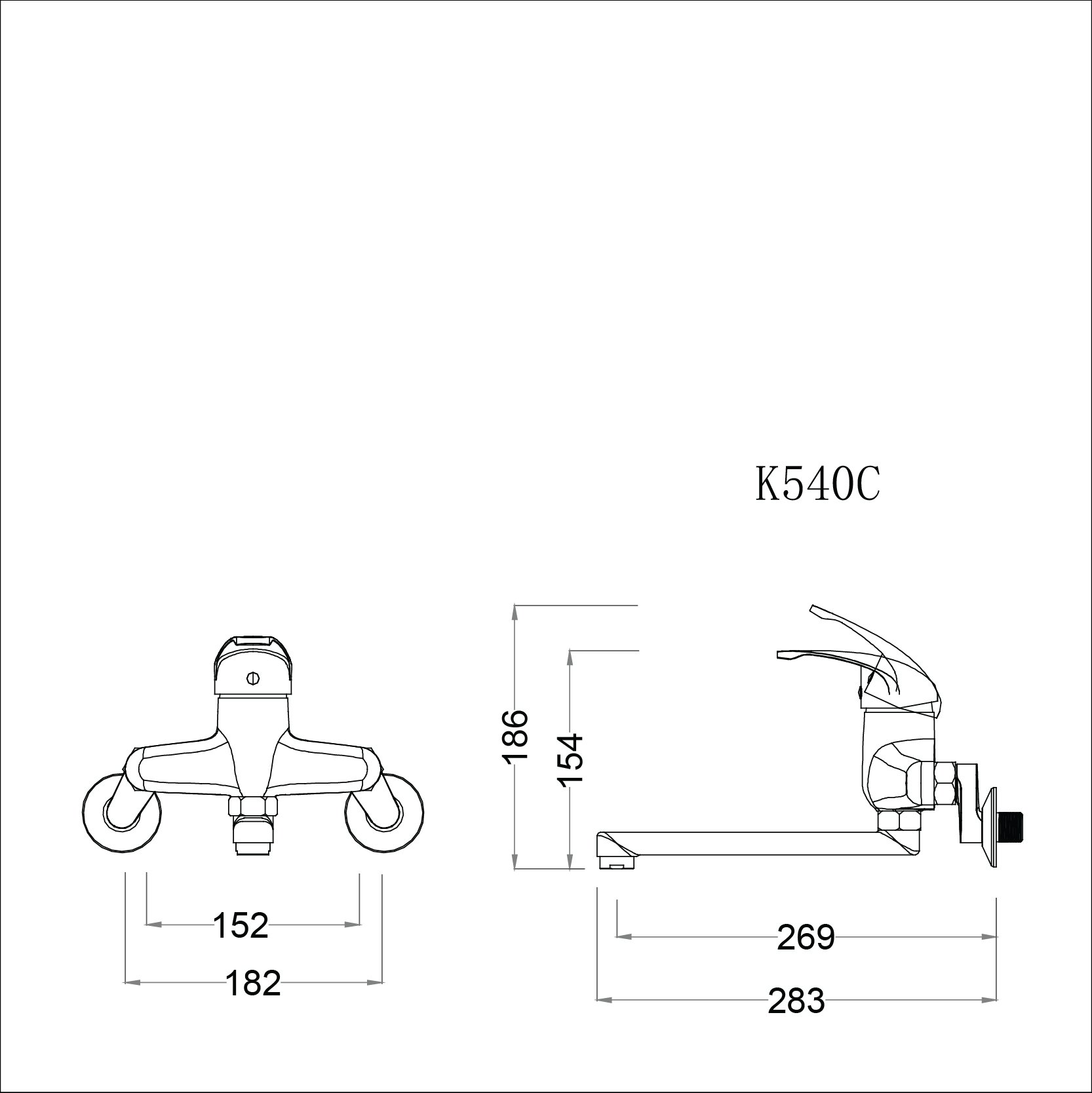 Vòi bếp nóng lạnh Caesar K540C - 30