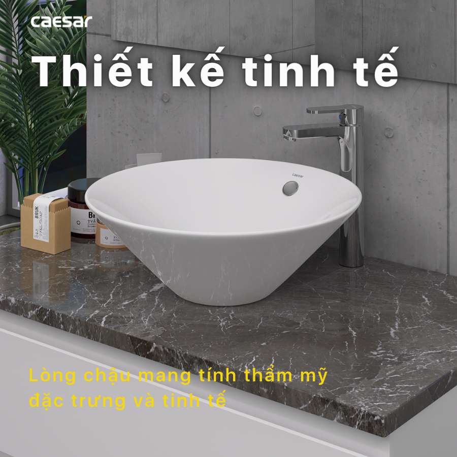 Chậu lavabo đặt bàn Caesar L5222 - 17