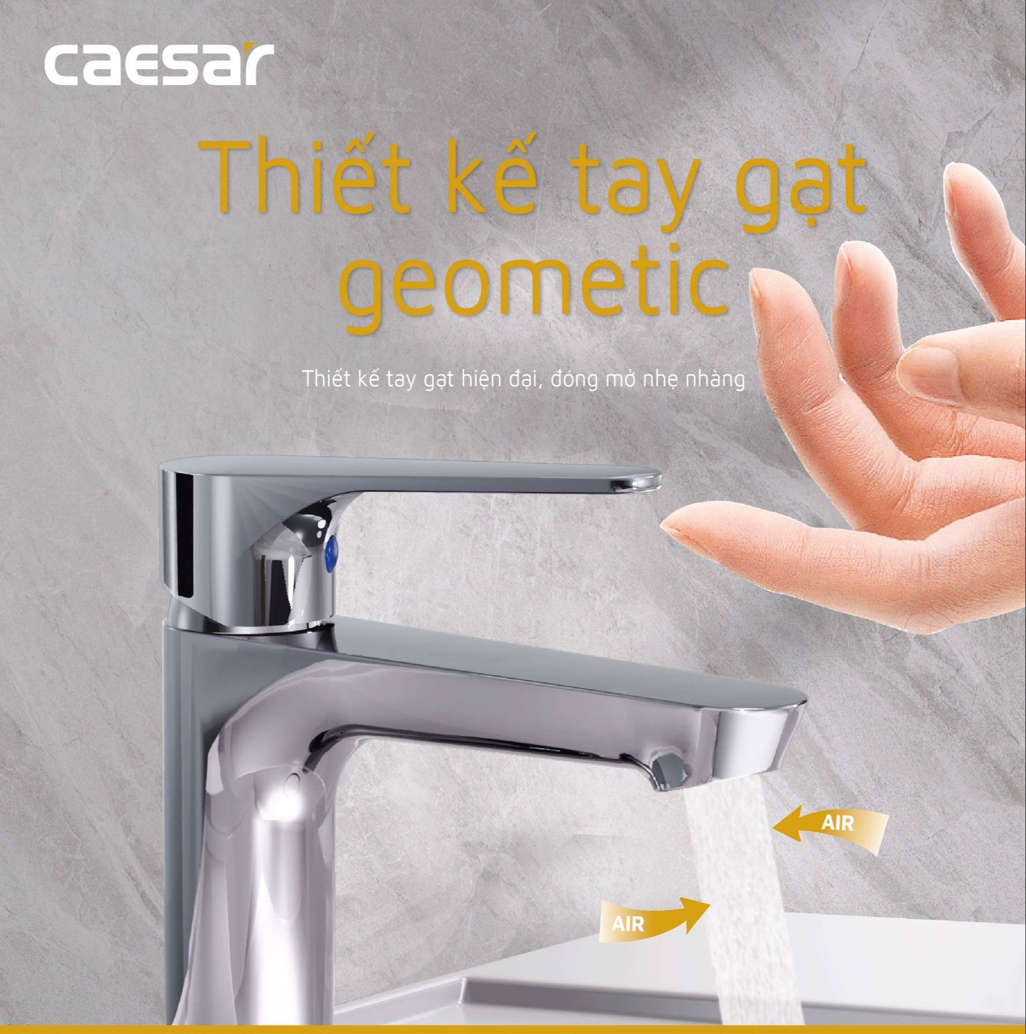 Vòi chậu lavabo lạnh Caesar B060C - 15