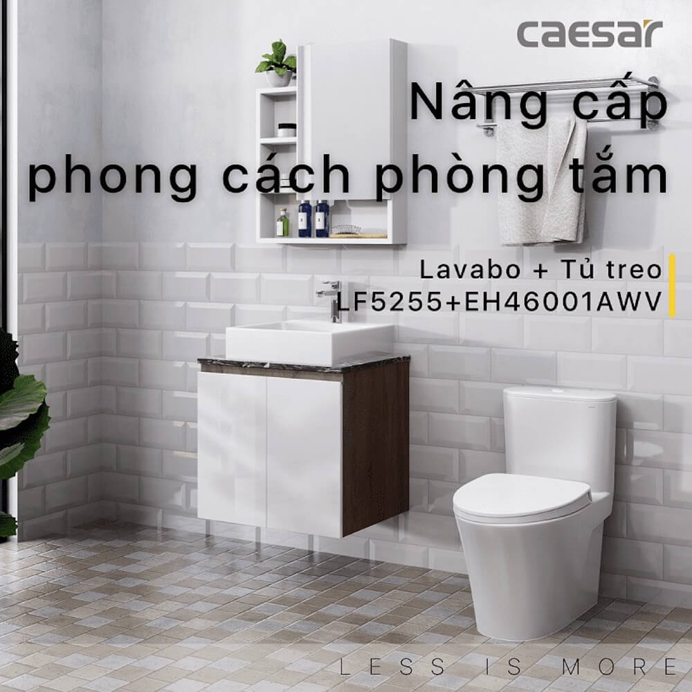 Tủ lavabo Caesar EH46001AWV - 2