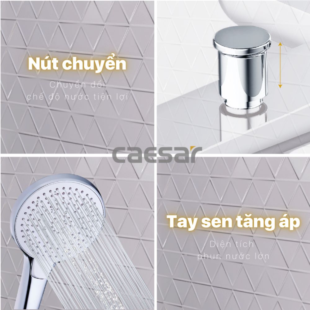 Bộ vòi sen tắm nóng lạnh Caesar S503C - 8