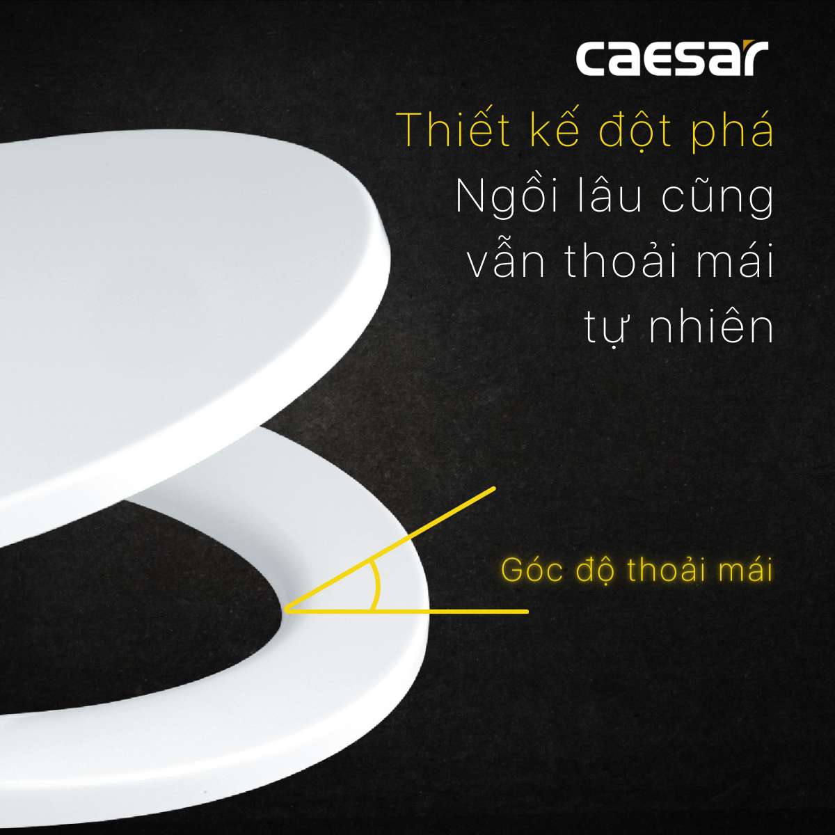 Nắp bồn cầu đóng êm Caesar MU235 - 11