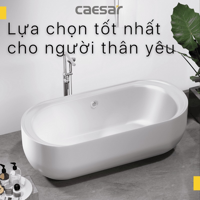 Bồn tắm đặt sàn 1m7 Caesar AT0770 - 8