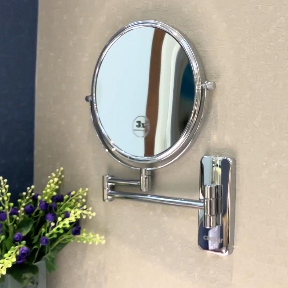 Gương trang điểm 2 mặt phóng đại 3 lần Caesar M763 - 2