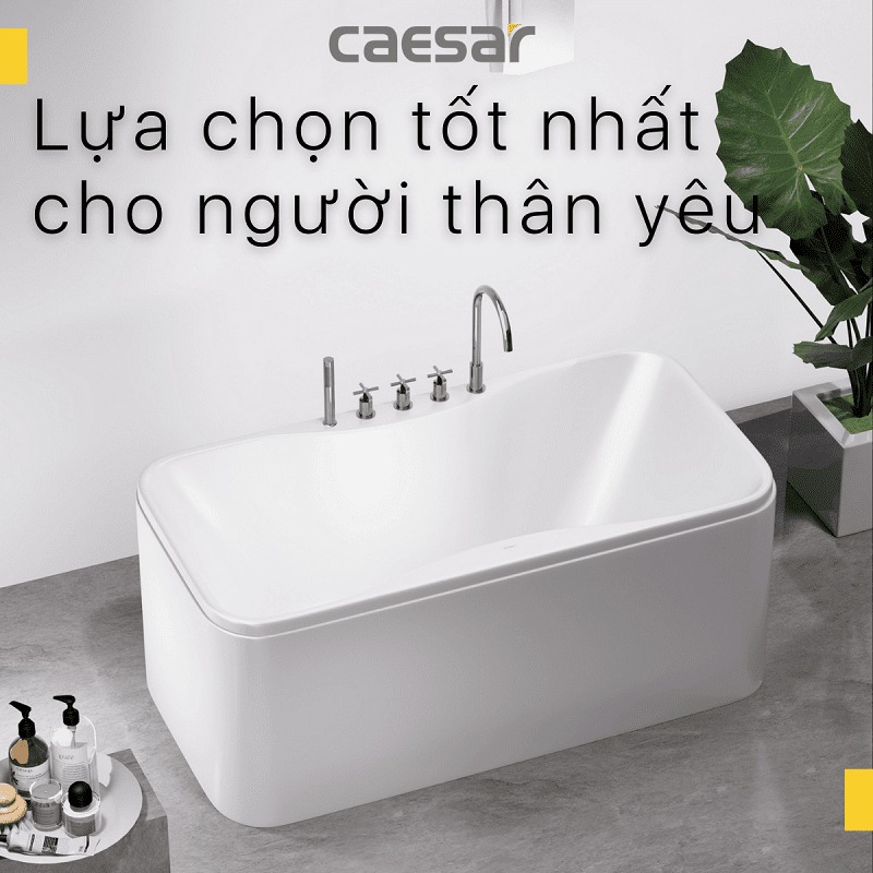 Bồn tắm lập thể 1m4 Caesar AT0950 - 10