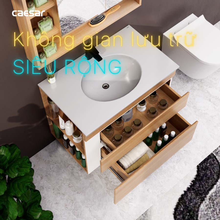 Tủ lavabo Caesar EH15026DDLW7V - 9