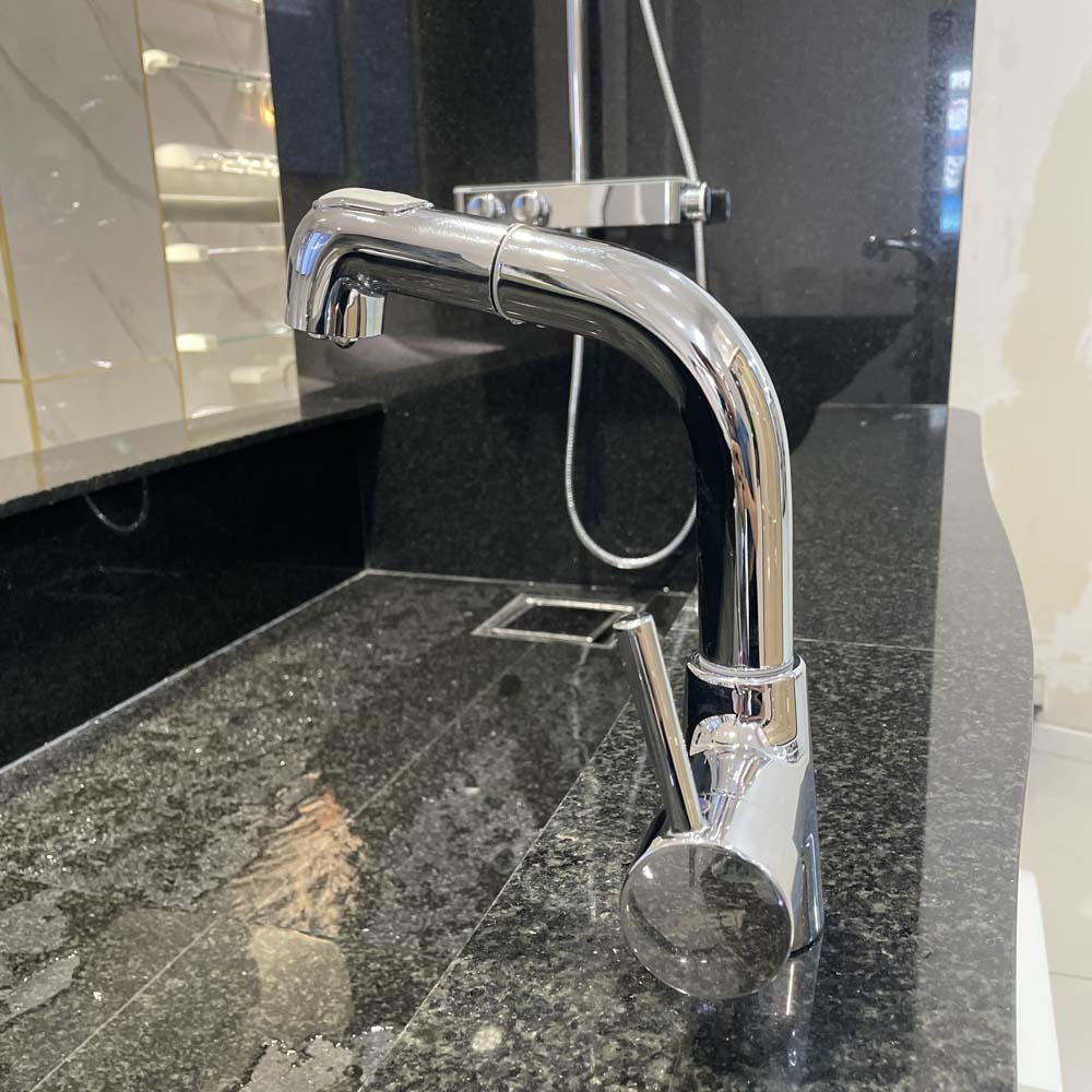 Vòi chậu lavabo dây rút nóng lạnh Caesar B900CU - 8