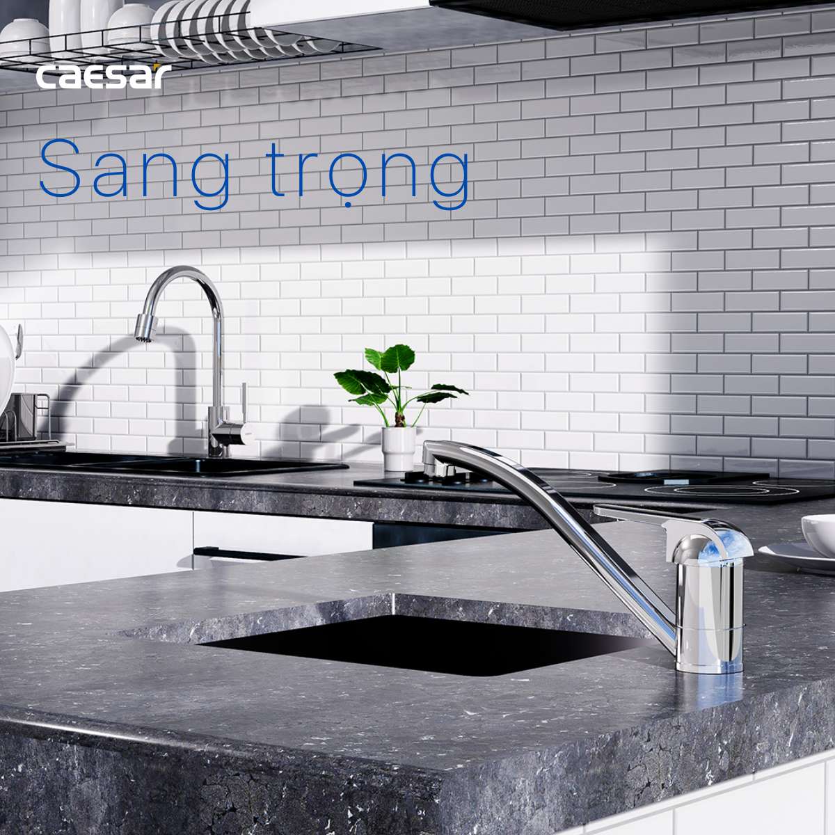 Vòi bếp nóng lạnh Caesar K511C - 23
