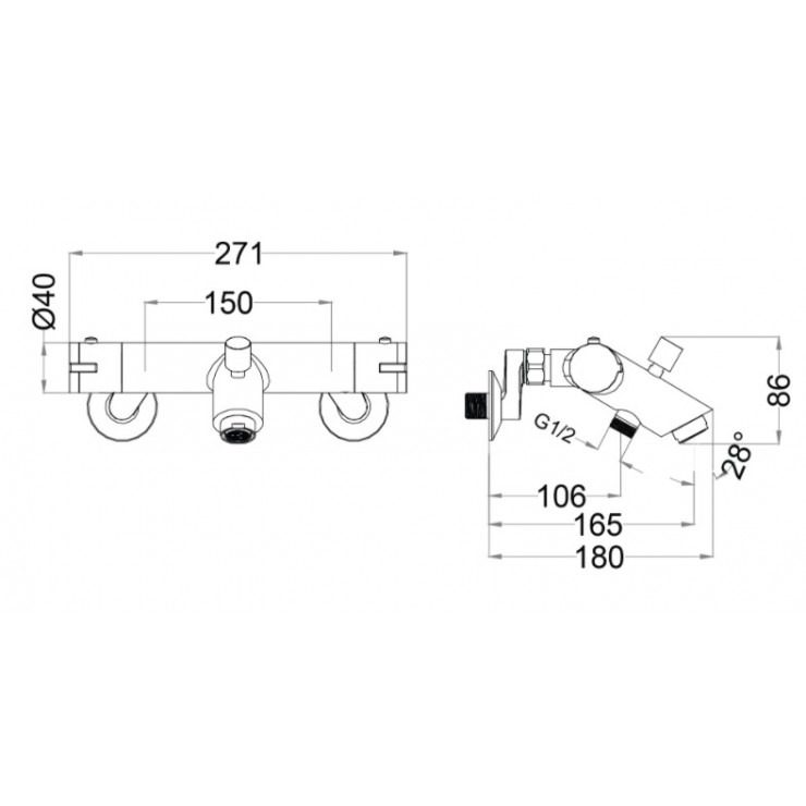 Bộ vòi sen tắm nhiệt độ Caesar TS617