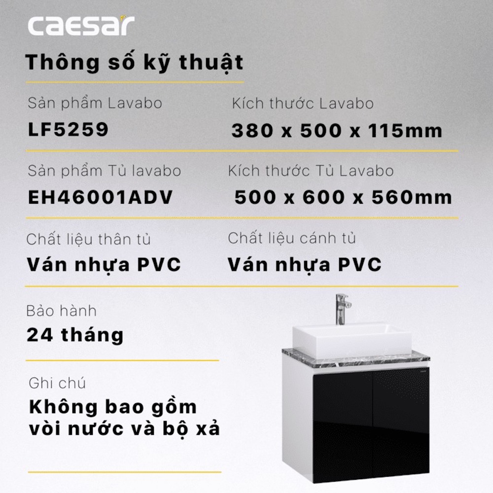 Tủ lavabo Caesar EH46001ADV - 12
