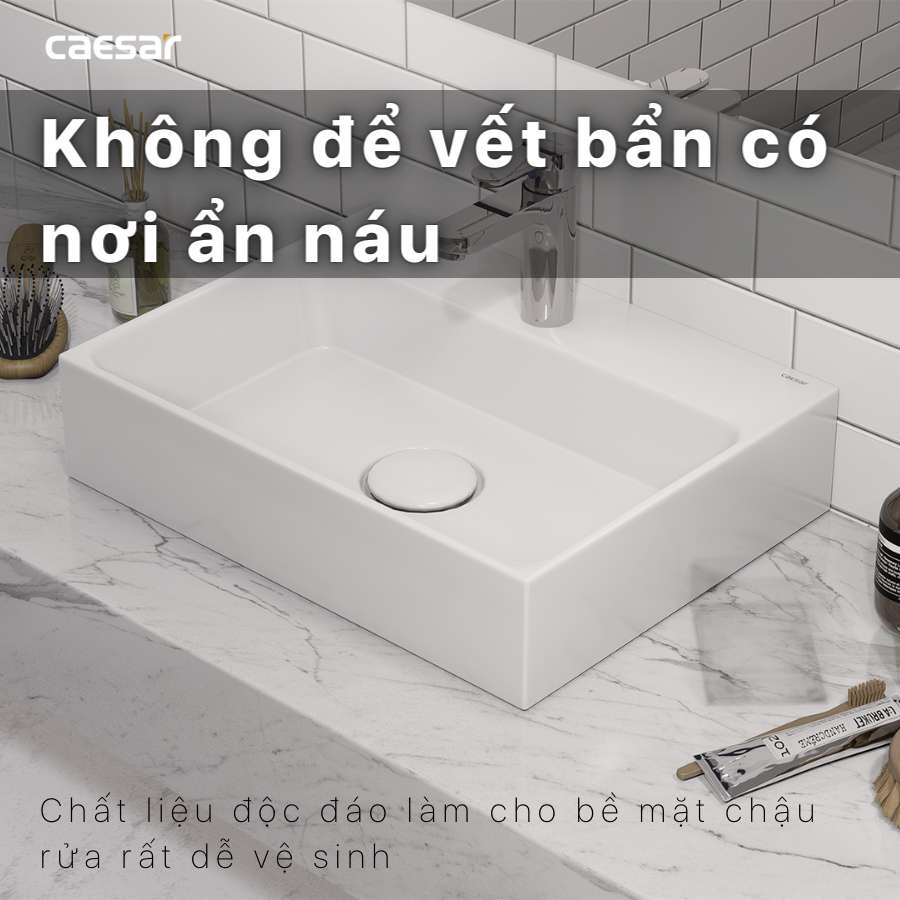 Chậu lavabo đặt bàn Caesar LF5259 - 9