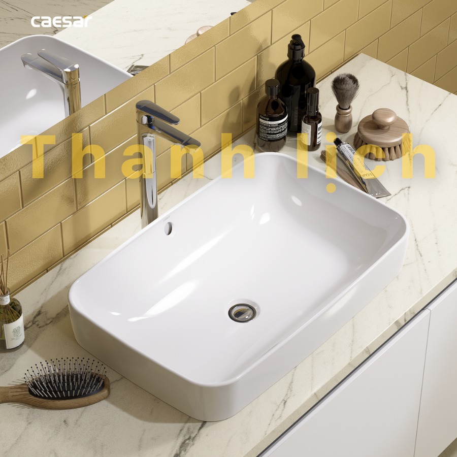 Chậu rửa lavabo đặt bàn Caesar L5262 - 15