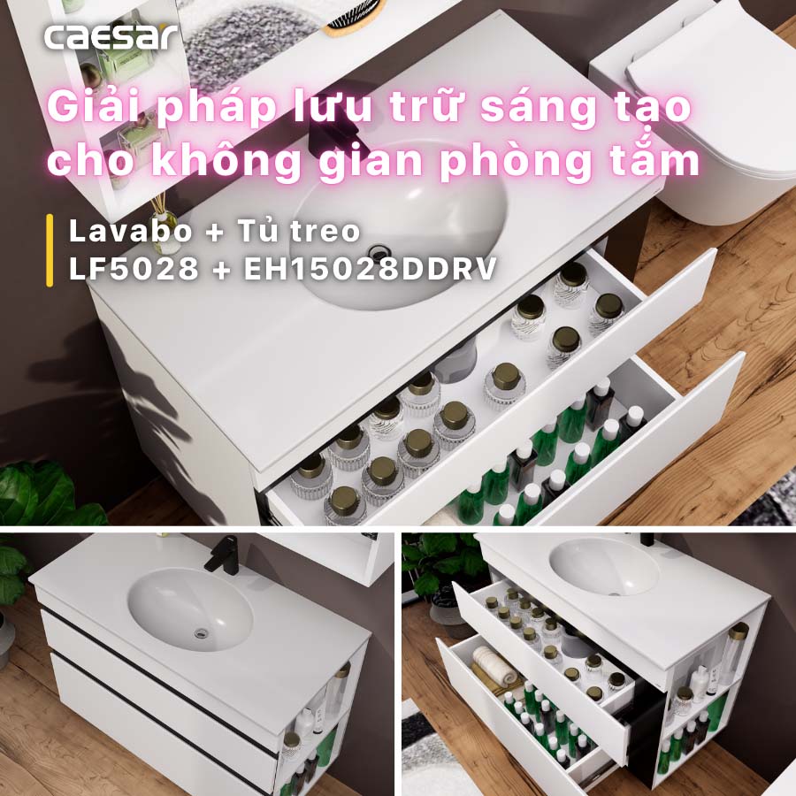 Tủ lavabo Caesar EH15028DDRV - 11