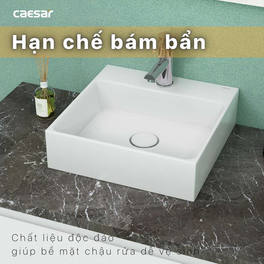 Chậu lavabo đặt bàn Caesar LF5257 - 9