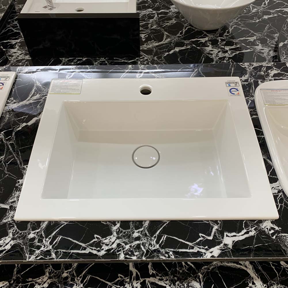 Chậu lavabo dương vành Caesar LF5017 - 3