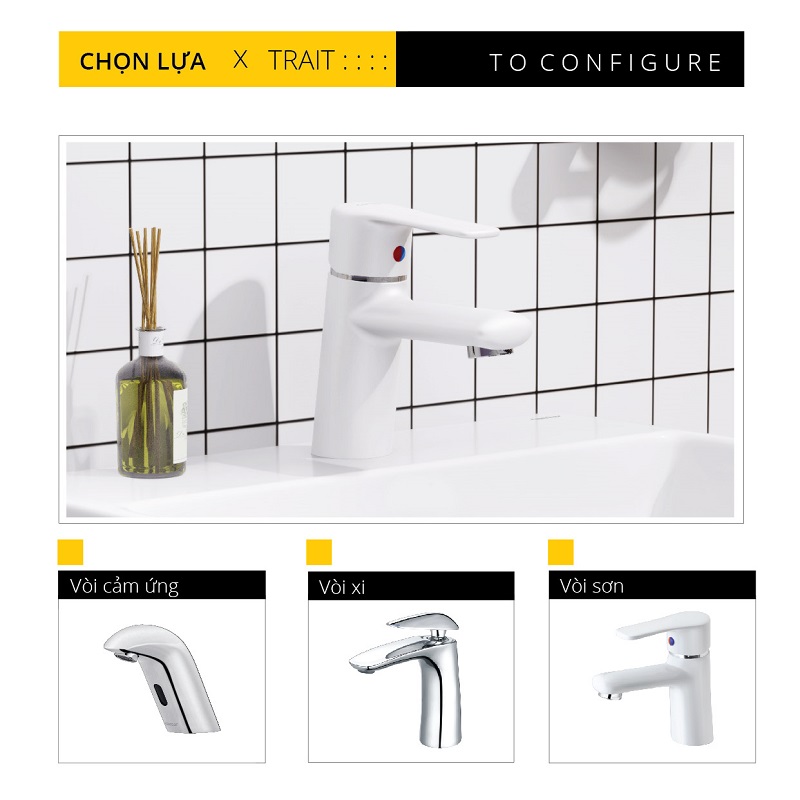 Bộ tủ lavabo Caesar LF5259+EH05259ATGV - 4