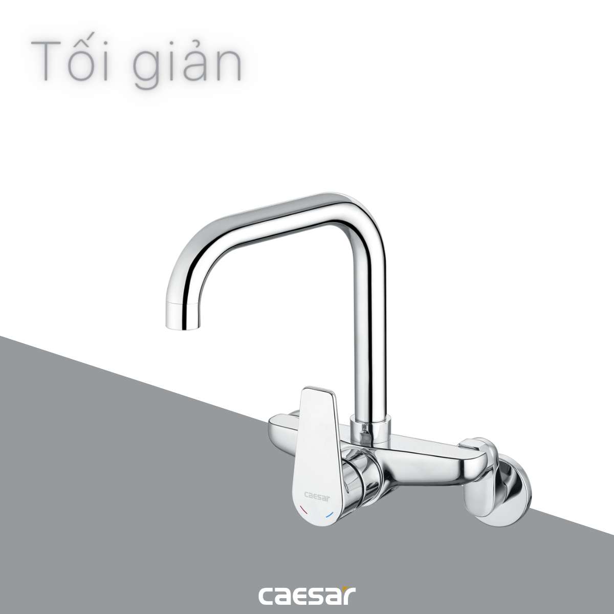 Vòi bếp nóng lạnh gắn tường Caesar K535C - 20
