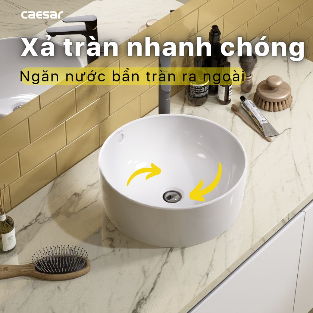 Chậu lavabo đặt bàn Caesar L5225 - 10