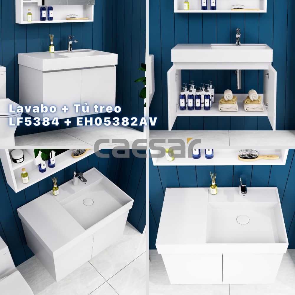 Bộ tủ lavabo Caesar LF5384+EH05382AV - 5