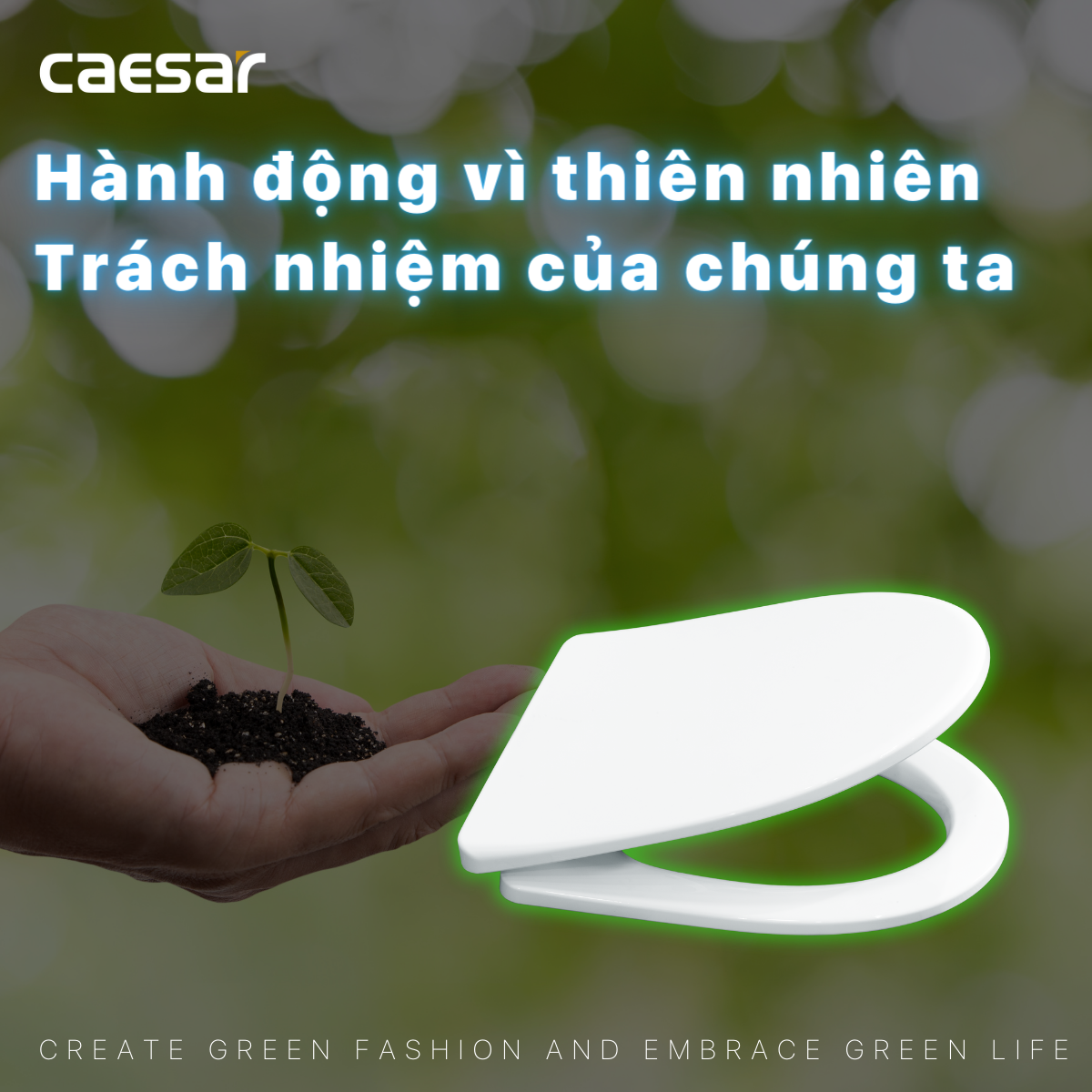 Nắp bồn cầu đóng êm Caesar M260 - 14