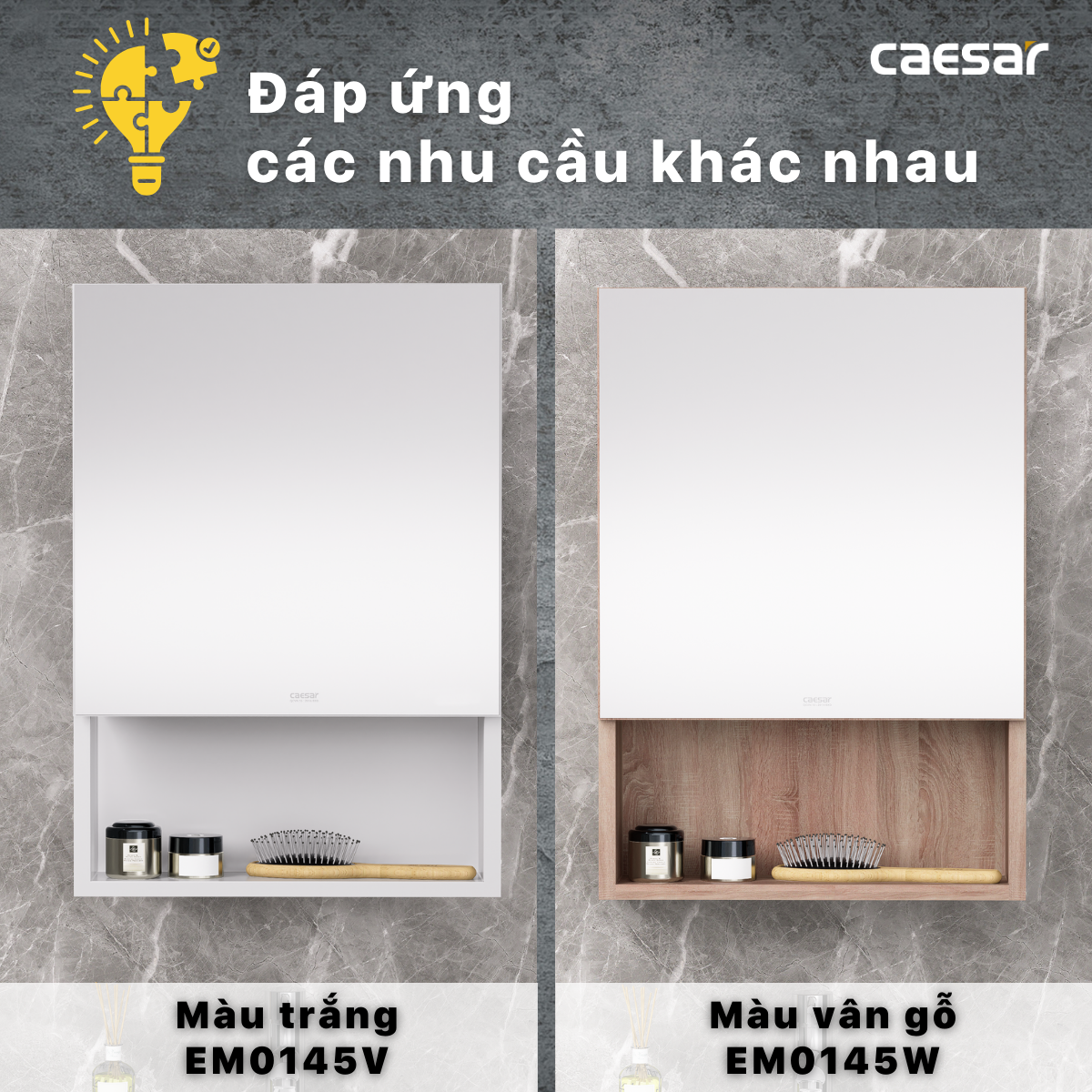 Tủ gương Caesar EM0145V - 8