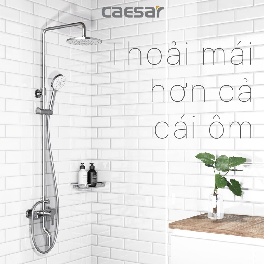 Bộ sen tắm cây nóng lạnh Caesar S578C - 10