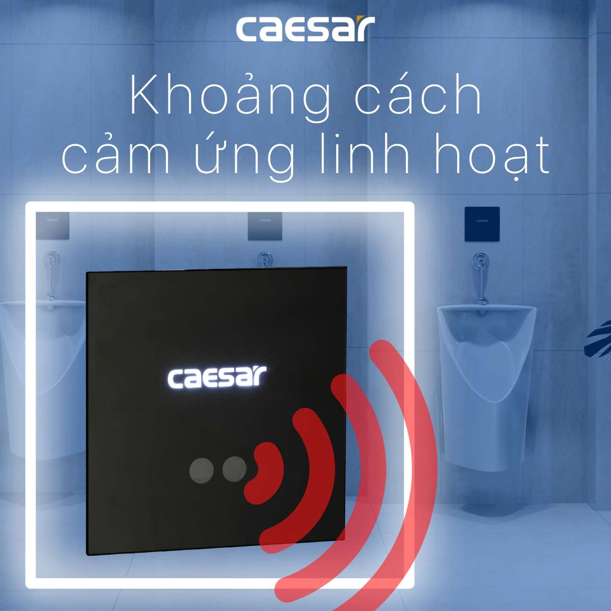 Van xả cảm ứng bồn tiểu nam Caesar A654 - 5